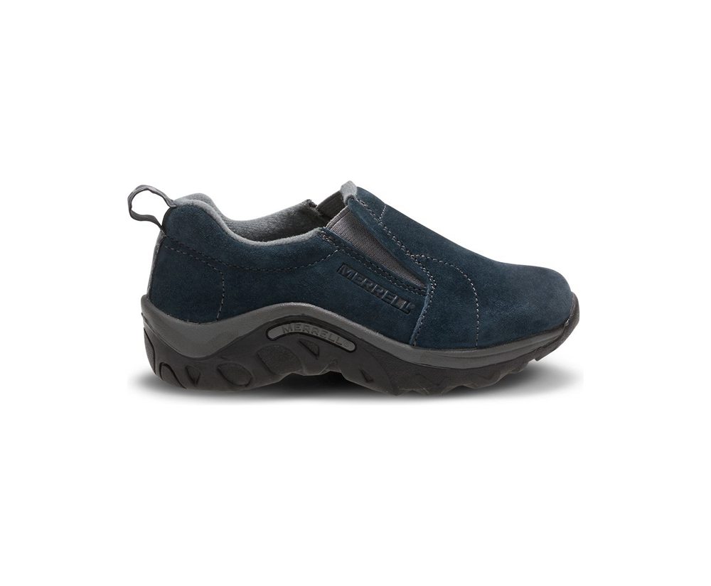 Merrell Slip Ons Navy - Jungle Moc - Kids 96DAWBISH